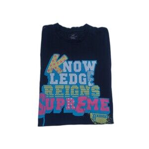 Vtg Y2k Akademiks knowledge Reigns Supreme t-shirt hip hop